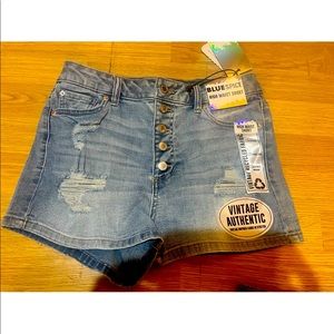 High waisted Jean Shorts